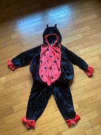 Costume coccinella bambina taglia 3/4 anni