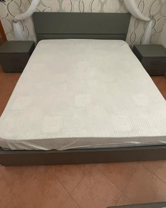 Letto a cassettone Grigio