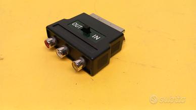 Adattatore da RCA audio/video a SCART con switch,