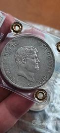 moneta argento Italia piastra 