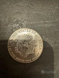 Moneta arg. FDC Aquila Usa 1 dolaro 1987