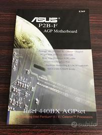  Asus  p2b -f AGP motherboard manuale vintage 