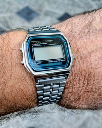 Orologio Acciaio Digitale Vintage Water Resist