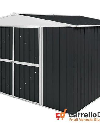 Box in Acciaio da giardino 360x345cm nero