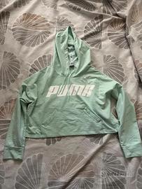 Felpa Puma Verde Menta Donna