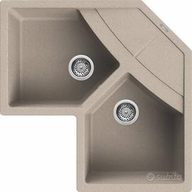 Lavello ad angolo 2 vasche Elleci