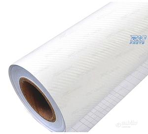 VINILE ADESIVO EFFETTO CARBONIO BIANCO