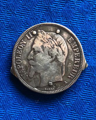 5 Franchi in argento con coltellino e forbici