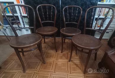 4 sedie Thonet originali anni 40