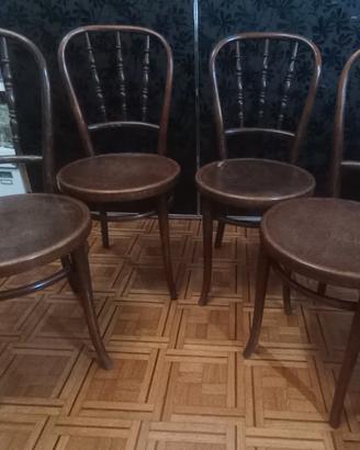 4 sedie Thonet originali anni 40