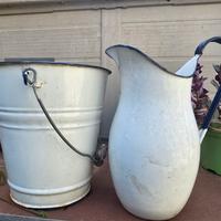 bloccare e secchiello vintage