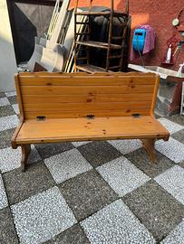 Panca in legno massello – stile rustico