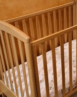 Lettino in Legno +Materasso Ortopedico