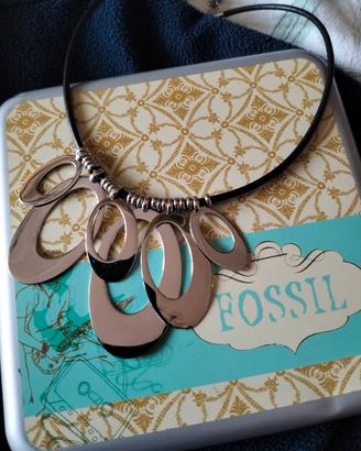 collier acciaio Fossil