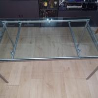 scrivania in cristallo 150 x 80