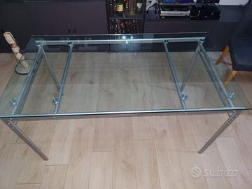 scrivania in cristallo 150 x 80