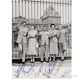 Foto Epoca Autografata i giganti Sanremo '50