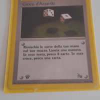 Carta pokemon allenatore gioco d'azzardo prima edi