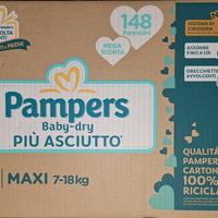 pannolini pampers baby-dry taglia 4 maxi 7-18kg