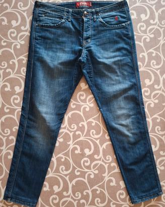 Jeans jaggy uomo taglia 48 slim fit