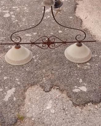 lampadario rustico
