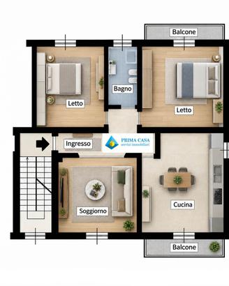 Rif.2460RA33703- appartamento trilocale