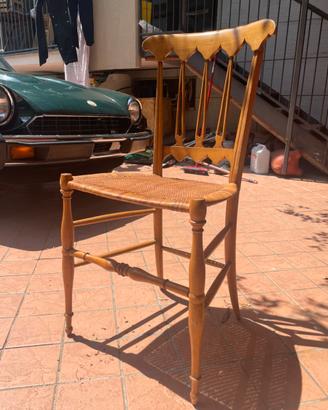 Sedie Chiavarine Vintage in Legno