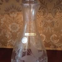 bottiglia con tappo di cristallo vintage 