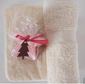 Set asciugamani 100% cotone egiziano
