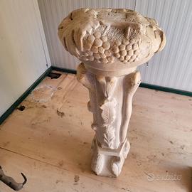 colonna in pietra bianca epoca 1900