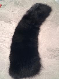colletto in volpe nero 