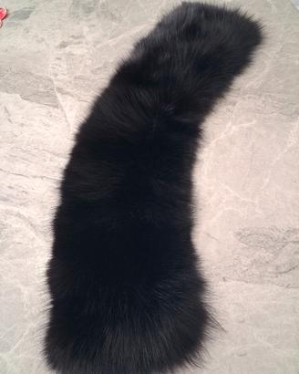 colletto in volpe nero 