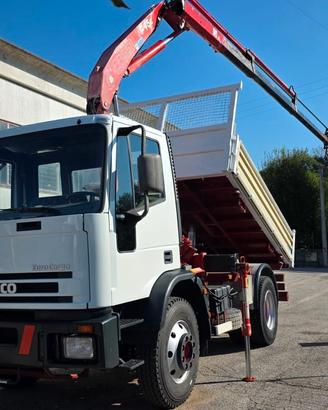 Iveco Eurocargo 150E18 K gru e ribaltabile - 2002