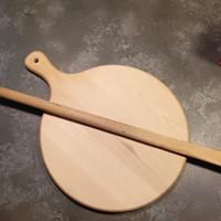 Tagliere e mestolo per polenta