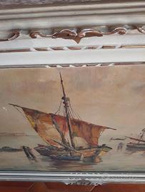 Quadro Olio su Tela Novaretti - Marina Veneziana