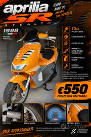 Aprilia SR 70cc Polini Corsa– €550 NON TRATTABILI