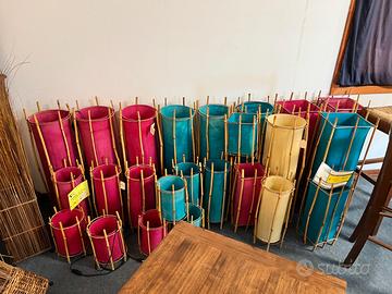 Lampade Indonesia, colori e dimensioni varie.