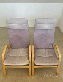 IKEA Nolbyn sedie in legno (2 pz) schienale alto