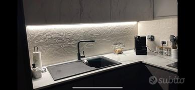 Led barra luce,3 metri,luce naturale,profil bianco