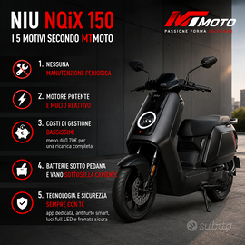 NIU NQiX 150 elettrico NUOVO equivalente 50cc