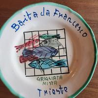Piatto buonricordo Baita da Francesco Trieste
