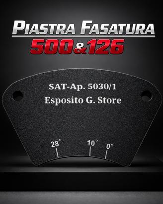 Piastra fasatura per 500 & 126 D'epoca