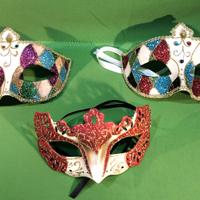 Set 3 Maschere di Carnevale
