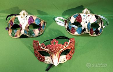 Set 3 Maschere di Carnevale