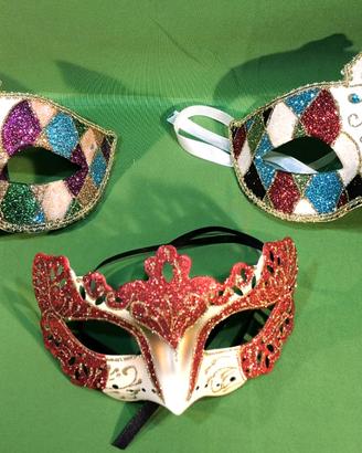 Set 3 Maschere di Carnevale