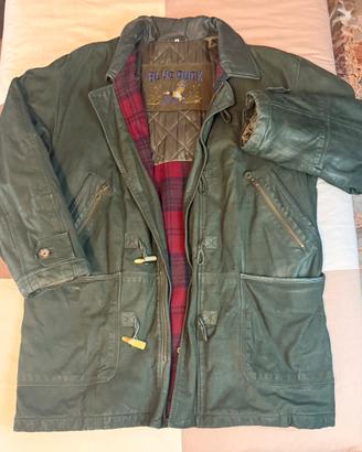 Montgomery Pelle Verde Blue Duck Vintage Alamari