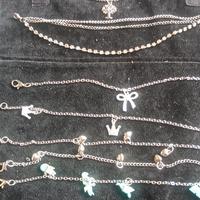 cavigliere modelli vari placcato argento 