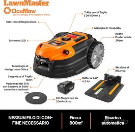 Lawnmaster OcuMow®18 robot taglia erba da giardino