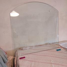 Pedana in cristallo 80x80 per stufa 