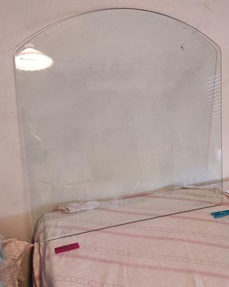 Pedana in cristallo 80x80 per stufa 